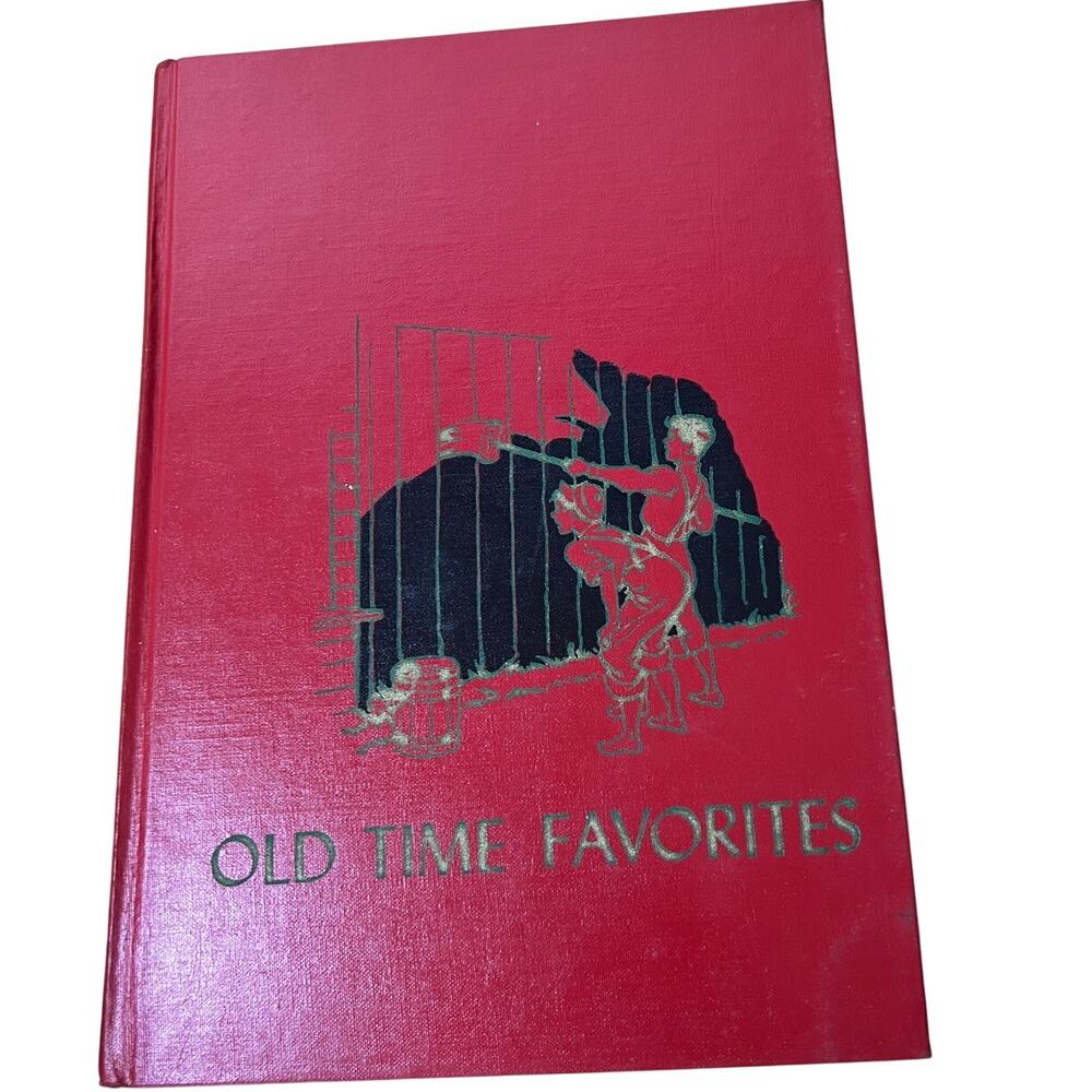 VTG Childrens Hour Vol 3 "Old Time Favorites" Book Spencer Press Hardcover Red